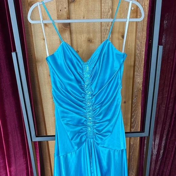 Cindy USA | Dresses | Cindy Usa Blue Ballroom Dancing Party Gown | Poshmark